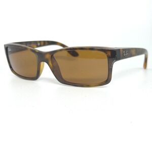 Ray Ban RB 4151 710 Tortoise Shell Rectangle Sunglasses Brown Lenses Made 21165